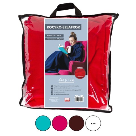 Kocyko - Szlafrok Groszek ciepły koc z rękawami Kocyko - Szlafrok Groszek ciepły koc z rękawami