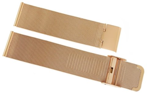 Bransoleta Siatka Różowe Złoto 22 mm 301RG22 Bransoleta Siatka Różowe Złoto 22 mm 301RG22