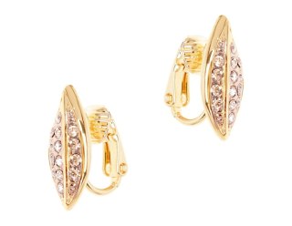 Klipsy liść z kryształkami Preciosa (E4242AU)