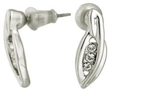 Delikatne kolczyki zdobione kryształkami Preciosa (P14304AG)