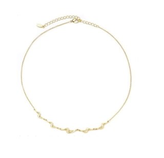 Kolia z delikatnymi kryształkami z kolekcji Wedding Dream (C11351AU)