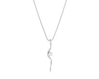 Naszyjnik zawieszka z perłą z kolekcji Classic (C9786AG)