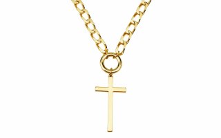 Choker z krzyżem z kolekcji Heavenly (C15/ROZ/21AU)