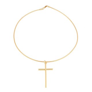 Choker żyłka z krzyżykiem (C21/WIO/70AU)