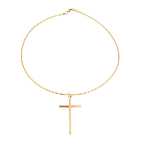Choker żyłka z krzyżykiem (C21/WIO/70AU)