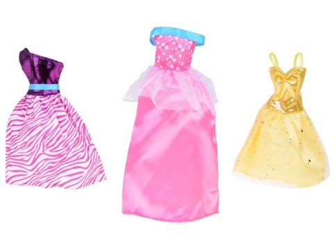 Zestaw Modne ubranka dla lalek Sukienki + biżuteria + akcesoria ZA5413