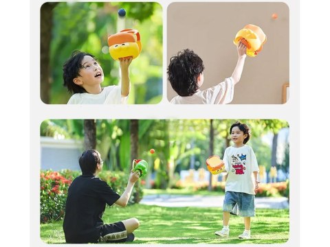 Zestaw sportowy - gra zręcznościowa Wyrzutnia KACZKA + 4 piłki ZA5604