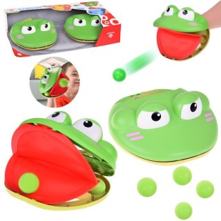 Zestaw sportowy - gra zręcznościowa Wyrzutnia ŻABA + 4 piłki ZA5604