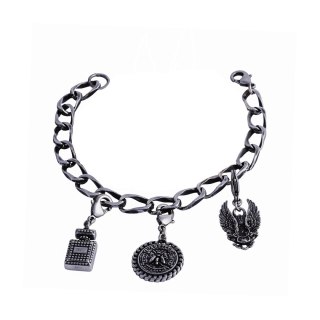 Bransoletka przywieszki 19 cm (B22/MEN/25AG CZ)