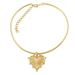 Choker z sercem z kolekcji Bella (C23/ZWE/03AU)