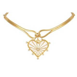 Naszyjnik z sercem z kolekcji Bella (C23/ZWE/67AU)