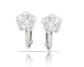 Klipsy z kryształkami Preciosa z kolekcji Classic (E11081AG)