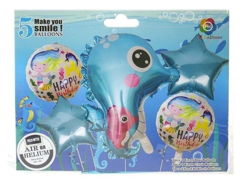 Balony foliowe podwodny świat 5szt