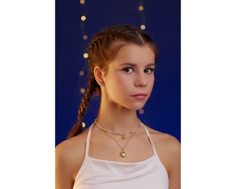 Naszyjnik z różowych koralików z muszelką z kolekcji Aqualessia (C24/AQUA/02AU)