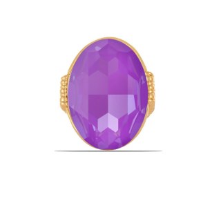 Pierścionek z dużym, kamieniem Crystal Electric Violet Ignite z kolekcji Primero (R23/ZIM/113/16AU)
