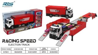 Ciężarówka z rozkładaną naczepą światło dźwięk