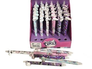 Długopis z ozdobną końcówką - kotek (36szt)