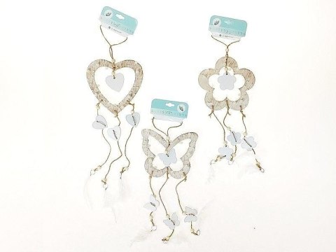 Łapacz snów drewniany z piórkami MIX