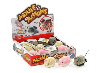 Mysz nakręcana kolorowa (12szt)