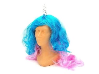 Peruka Jednorożec z rogiem