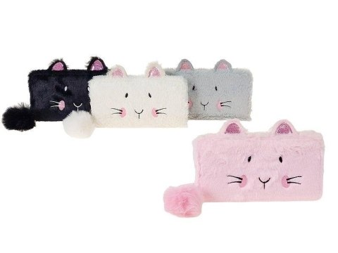 Portfel pluszowy z pomponem MIX