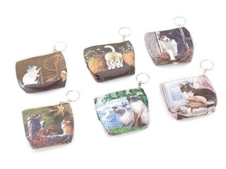 Portmonetka z kotkiem zapinana MIX