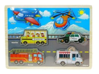 Puzzle drewniane Pojazdy