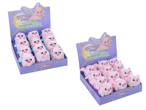 Świnka ze skrzydłami pluszowa 13cm MIX