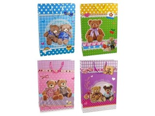 Torebka prezentowa Misie 72x50x18,5cm MIX