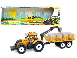 Traktor z przyczepą światło dźwięk napęd