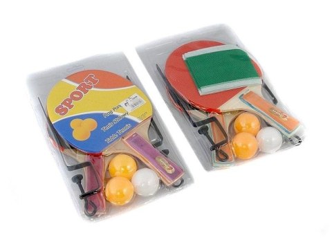 Zestaw do ping ponga z siatką i 3 piłeczkami MIX