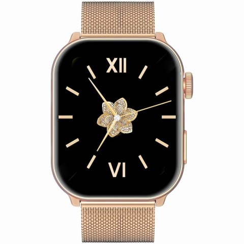 Smartwatch Damski GRAVITY GT28-8 Pasek + Bransoleta Różowe złoto Granatowy