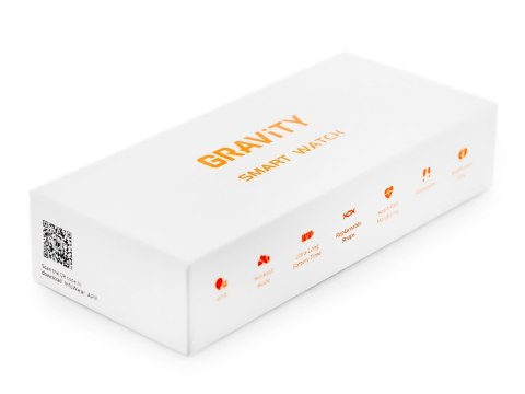 Smartwatch Męski GRAVITY GT28-1 Pasek + Bransoleta Czarny