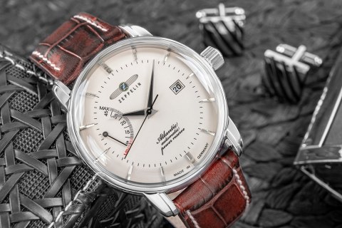 Zegarek Męski ZEPPELIN Atlantic Automatic Power Reserve 8462-5 + BOX