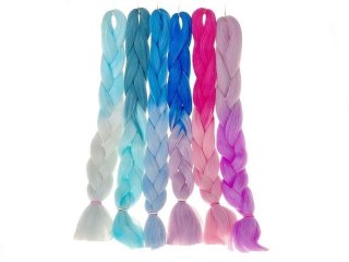 Warkocz doczepiany 62cm MIX