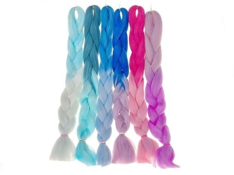 Warkocz doczepiany 62cm MIX