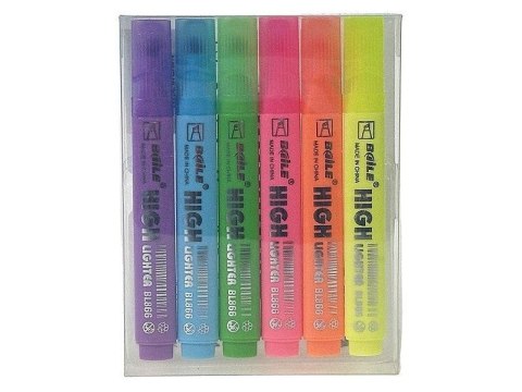 Zakreślacze fluo 6szt