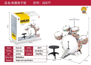 Zestaw Perkusja Kolorowa + Krzesełko