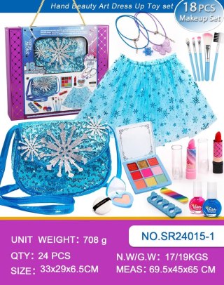 Zestaw do Makijażu + Spódniczka Lodowa Niebieska