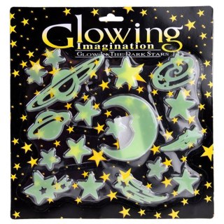 Naklejki fluorescencyjne świecące gwiazdki ZA4743