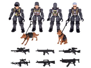 Duży zestaw figurek żołnierze karabiny 12 elementów żołnierzyki ZA5887