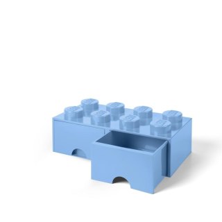 LEGO(R) pojemnik klocek z szufladami ósemka błękit..