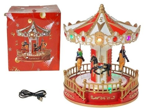 Pozytywka karuzela światło dźwięk USB