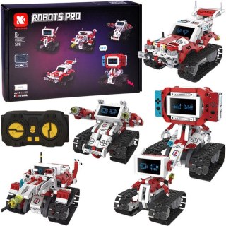 Klocki Techniczne Robots Pro 5w1 Zestaw z Pilotem i Ekranem LED RC0741