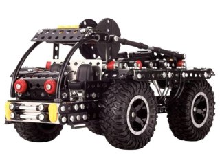 Klocki konstrukcyjne metalowa CIĘŻARÓWKA terenowa + narzędzia 475ele ZA5899