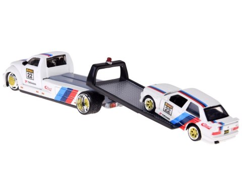 Maisto Licencjonowane Auta Metalowe 1:64 Flatbed i BMW M3 1988 ZA5958