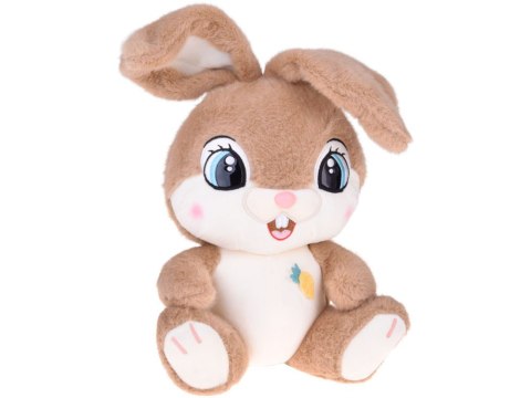 Pluszowy Królik 40 cm Uroczy brązowy KARMELEK z zaginanymi uszami ZA5922