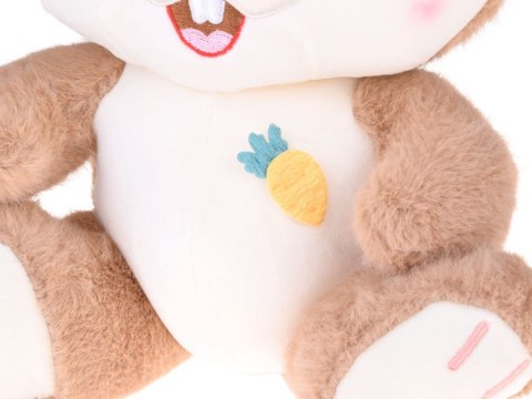 Pluszowy Królik 40 cm Uroczy brązowy KARMELEK z zaginanymi uszami ZA5922