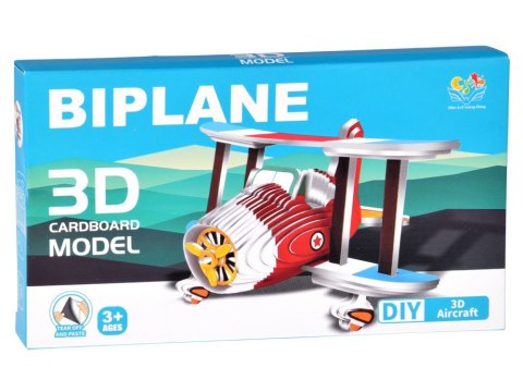 Puzzle 3D kartonowy model SAMOLOT zrób to sam DIY 62 ele ZA5721