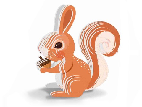 Puzzle 3D kartonowy model WIEWIÓRKA zrób to sam DIY 35 ele ZA5720